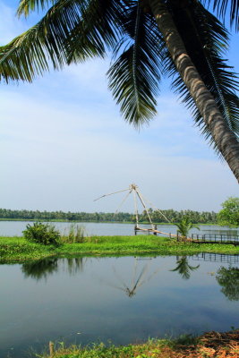 Cheena vala, Chinese Fishing net, Lake Vembanad, Vasundhara Sarovar Premiere, Vayalar, Kerala