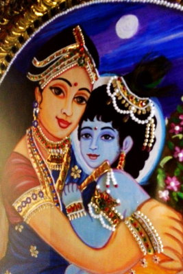Krishna, Tanjore Painting, Vasundhara Sarovar Premiere, Vayalar, Kerala