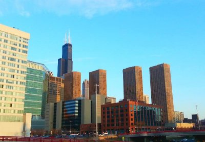 Presidential Towers and the Sears Tower, Chicago