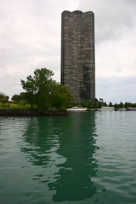 Once the tallest apartment complex - Lake Point Tower, Chicago