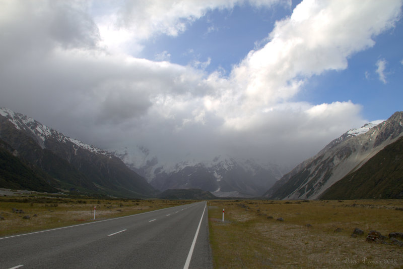 On the way to Mount Cook