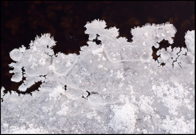 The ice builing up at 11 degrees below zero - Varetorp