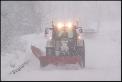 Massive snowfall at Rockneby near Kalmar