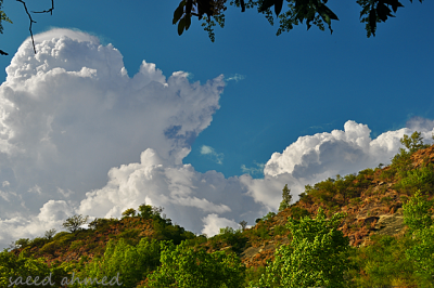 clouds over Samahni hills