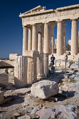 The east facade of the Parthenon