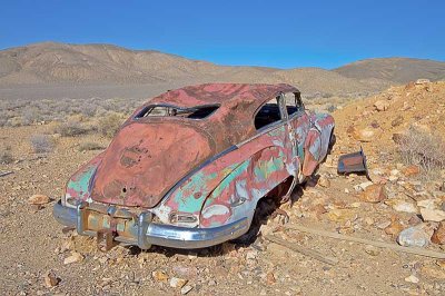 Deserted car at Aguereberry Camp