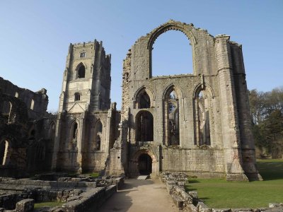 Fountains Abbey, Yorkshire, UK.