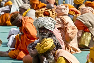 These guys were outside the tent of Baba Ram Dav