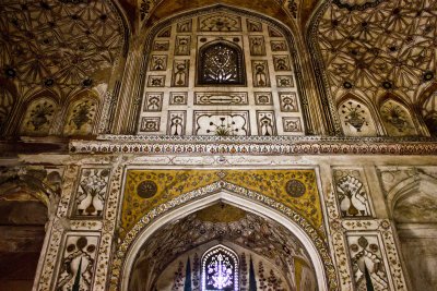 Inside one of the tombs