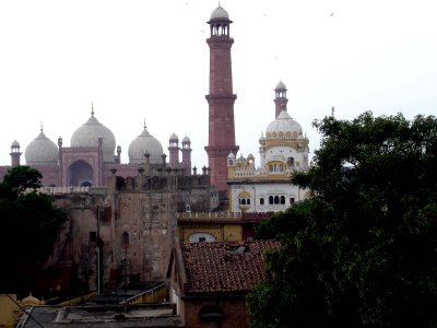 Minaret and Sikh temple