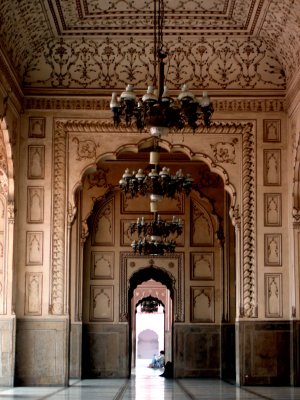 Inside the mosque