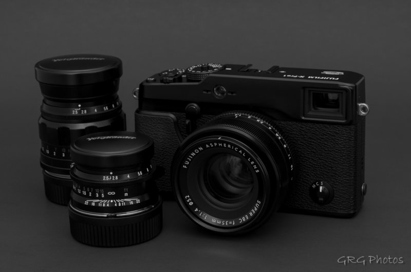 Fuji X-Pro1 with Fujinon 35/1.4 Lens, and Voigtlander 50/2.5 and 75/2.5 Lenses