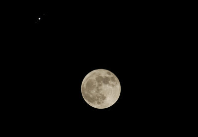 The Moon and Jupiter