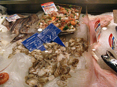 Fresh seafood, octopus .. 7142