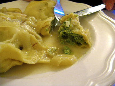 Tortelloni with spinach and feta cheese, Terrific!! .. 5469