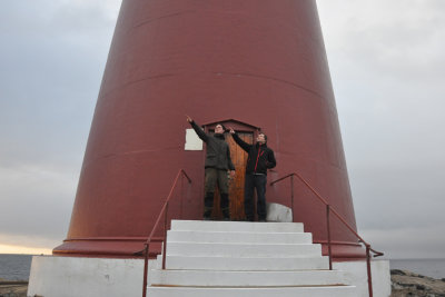 Andre and Marinko at the lighthouse