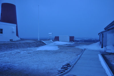 Slettnes in snow-storm