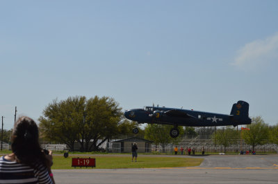 B-25 Devil Dog on takeoff