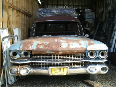 1959 Cadillac ambulance Miller Meteor projet /project 