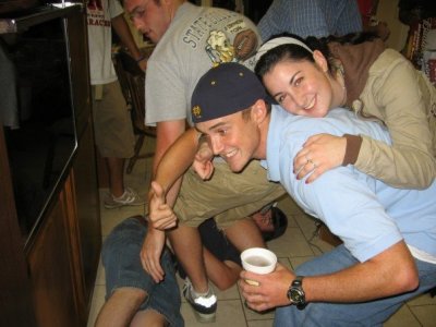 Korin hit Andrew in the balls...HAHA