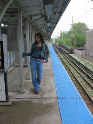 Claire at the L