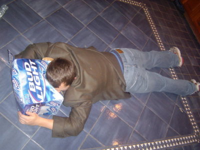 Andy is passed out kid