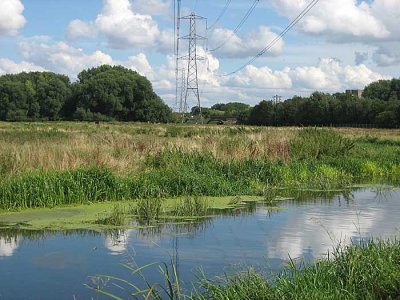 staines moor - striking even with pylons