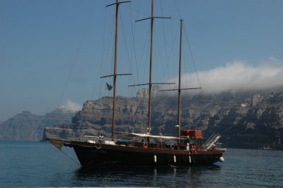 Sailboat at the Athinia Port