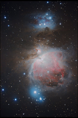 Orion (m42) and the Running Man (NGC1977) Nebulas