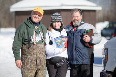 Birders: Mike, Lisa and Larry.