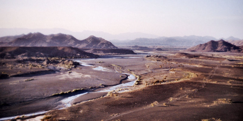 1960 - Wadi Spread after Rain - ScanOman242