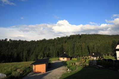 Zacopane hotel backyard view.JPG