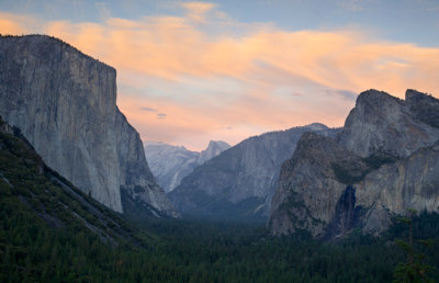 Dusk at Tunnel View