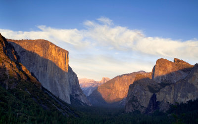 Tunnel View with evening light