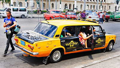 Stretch Lada Taxi