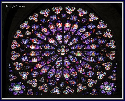 France - Paris  - Notre Dame - South Rose Window  