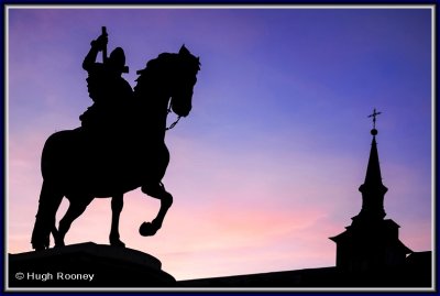  Spain - Madrid - Plaza Mayor - Statue of King Philip 3rd