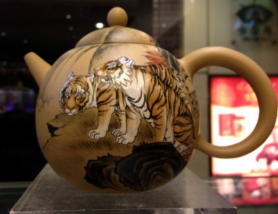 Freehand Tiger Teapot