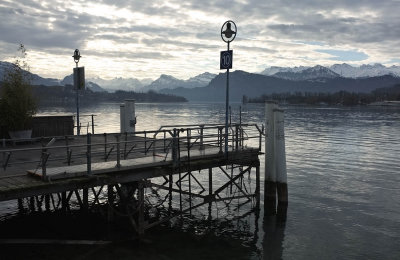 Early morning at lake Lucerne