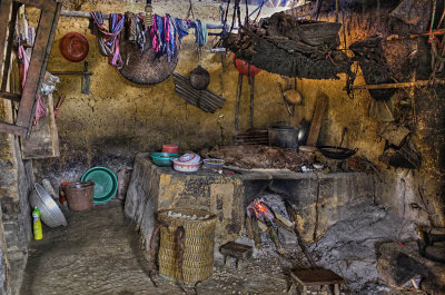 Kitchen of Mong people in Lao Chai