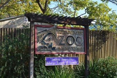 Folsom City Zoo Sign