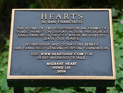 Hearts of San Francisco Sign