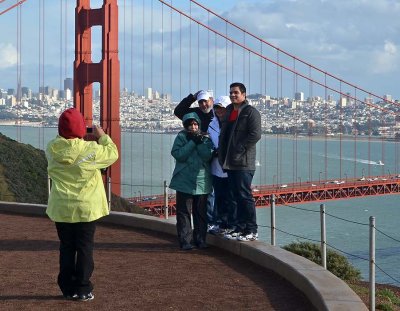 Visitors to the Golden Gate