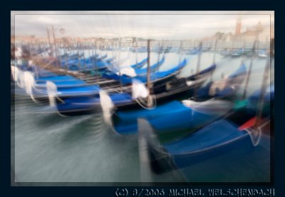 Venice, Gondolas in the Rain