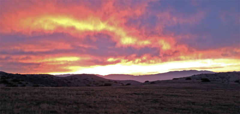 Panoche Hills Sunset - from BLM