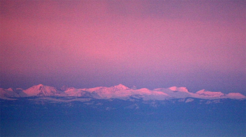 Sierra Sunset from BLM/Panoche Hills