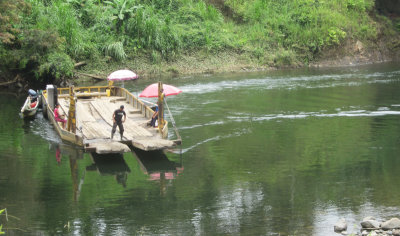 River crossing on route to Canand Reserve