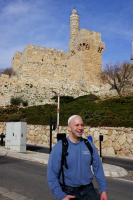Josh at The Tower of David