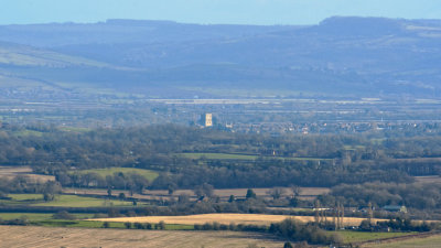 Tewkesbury Abbey from Chase End Hill