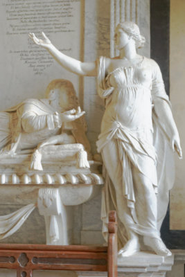 detail of memorial to 4th Earl of Coventry